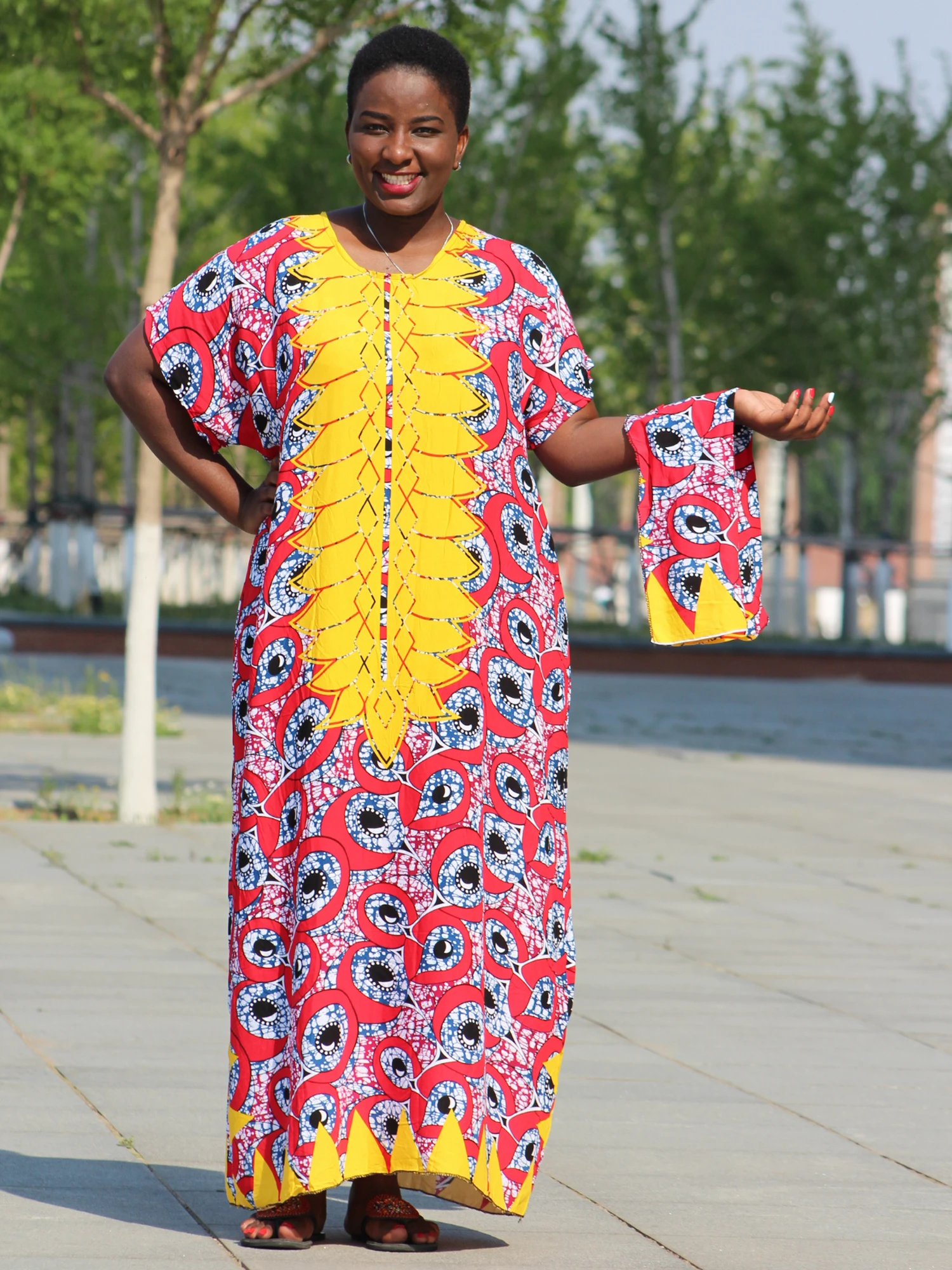 

African Dashiki Newest Vintage women long dress summer 2019 Casual cotton fashion Elegant holiday beach female vestidos festa