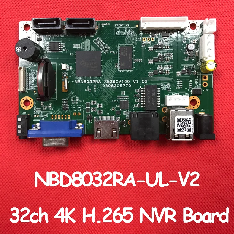 Nvr 32Ch 4K Ip Recorder Board Motion Detection Video Recorder Linxu Onvif Xmeye 2*Sata Hdmi Vga Vms Cctv Nvr Security Protection