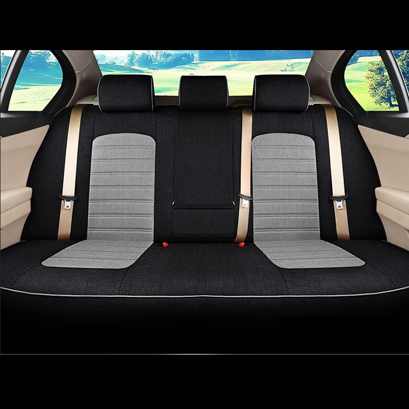 Custom Fit Fabric Seat Cushions for Toyota Prado Seat Covers for Cars 7 Seats Supports Set Auto Accessories Protectors 2004-2020