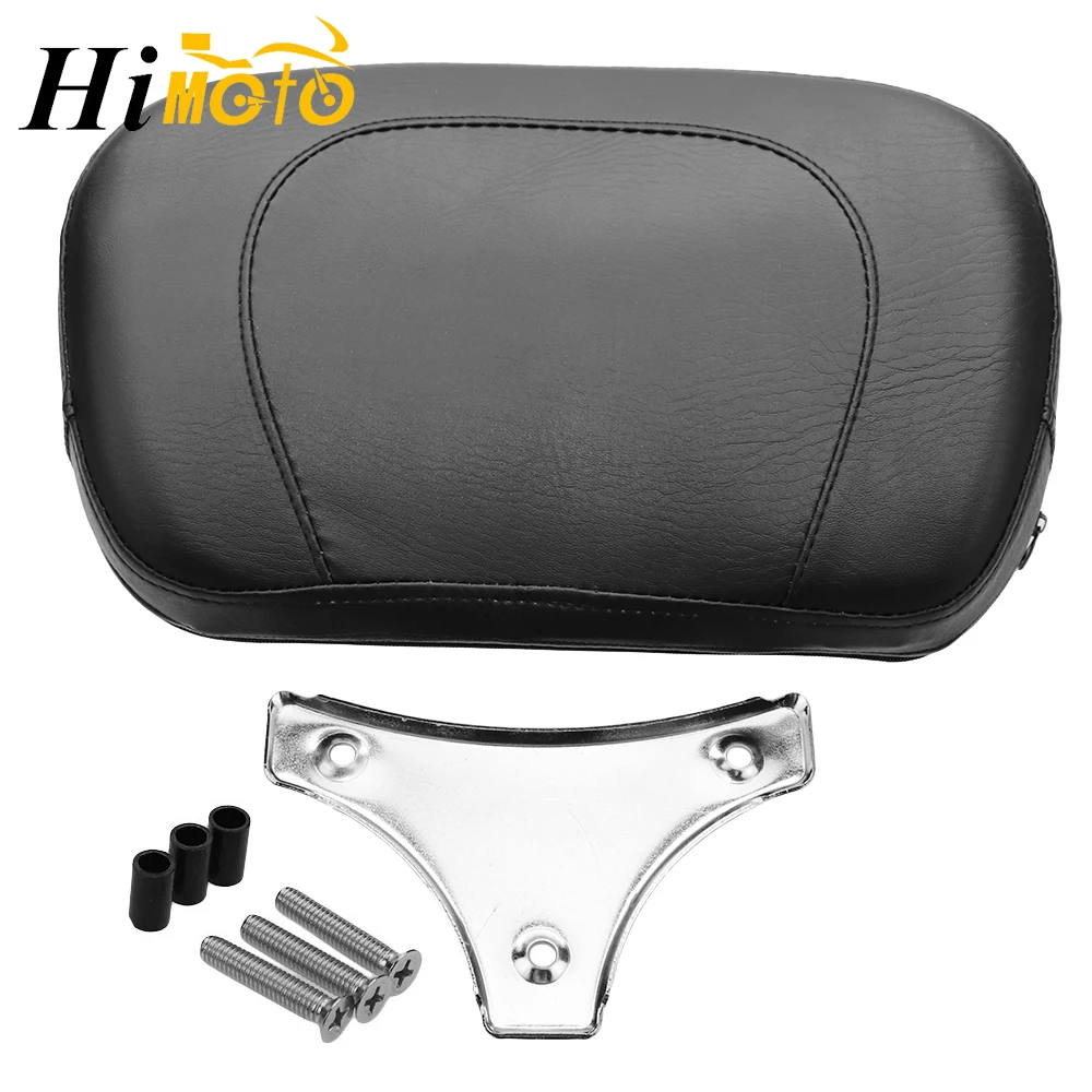 Motorcycle Sissy Bar Backrest Cushion Pad For Harley Touring Street Electra Glide Road King Fat Boy 1997-2020 2019 2018 2017