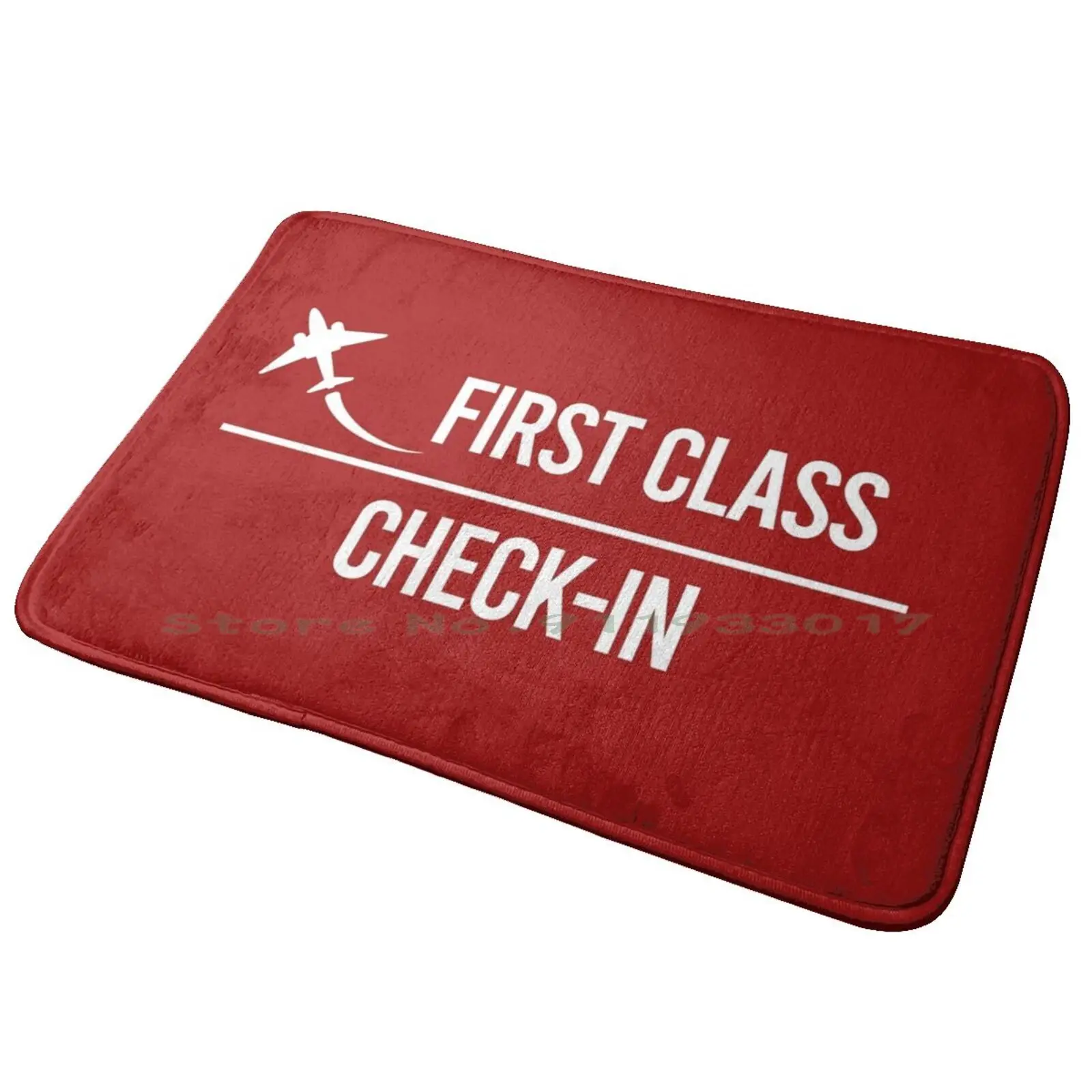 First Class Check-In Entrance Door Mat Bath Mat Rug Hockey Connor Mcdavid Leon Draisaitl Anti-Slip Bedroom Kitchen Foot Mat