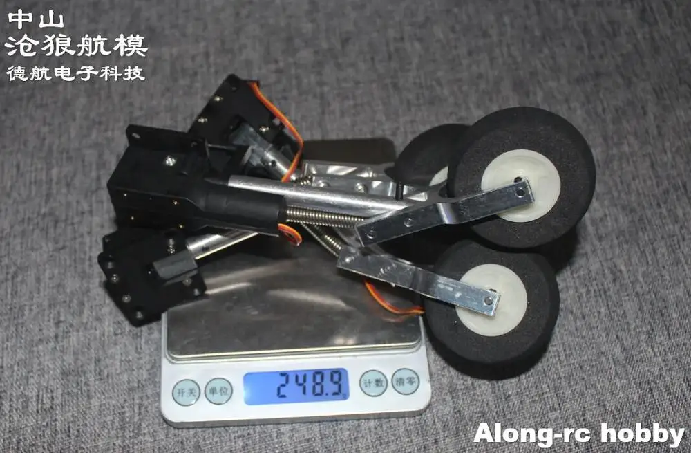 RC Plane Part 120 130 140 150mm Retractable Kneeling Landing Gear with Wheel for 2.5-3.5kg Models Airplane RC Aircraft Fighter