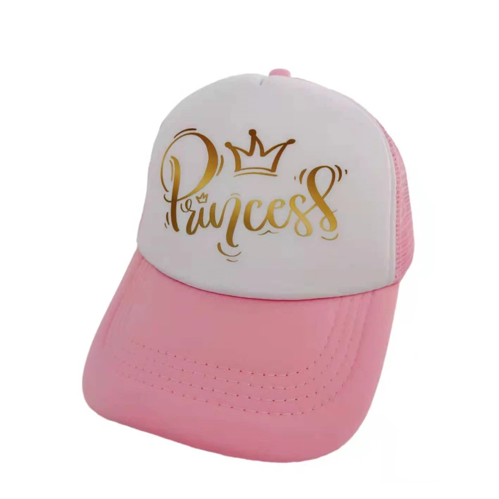 summer baby casquette girl boy mesh hat baseball golden princess prince crown Hats for kids boys girl truck Caps Children Hat