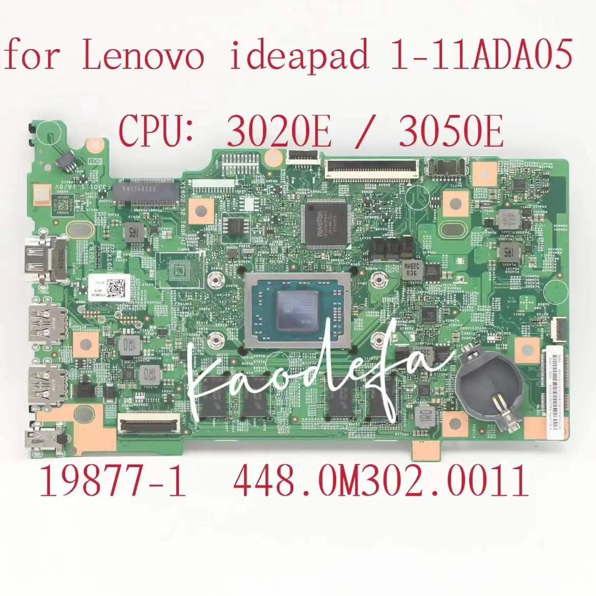 19877-1 para Lenovo IdeaPad 1-11ADA05 Laptop Placa-mãe 82GV CPU:3020E/3050E FRU:5B20Z23024 5B20Z25108 5B20Z23021 5B20Z25106