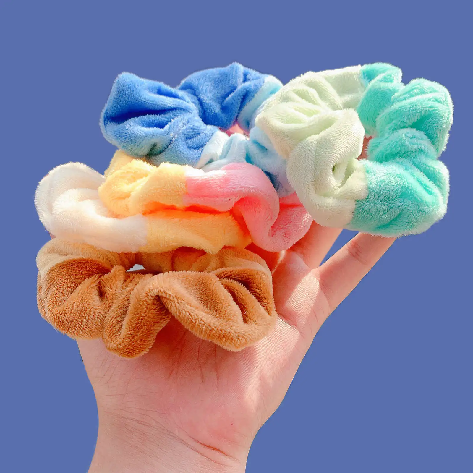 15PCS/Set Women French Elastic Hair Scrunchies For Women Hair Ties Rubber Band Hair Rope Accessories Lady Headdress 2021