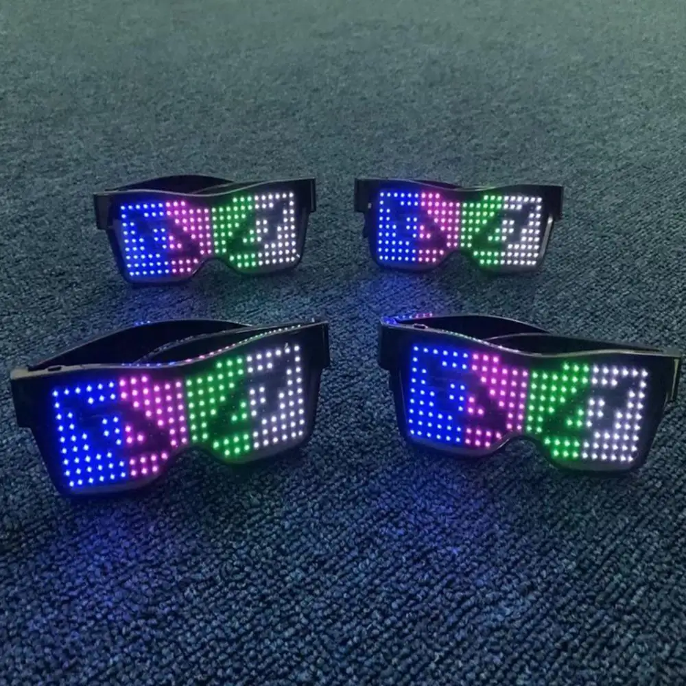 Luminous Glasses Electronic Bluetooth with LED Light Birthday Party Club Gift Glow Party Supplies Use 5 Hours