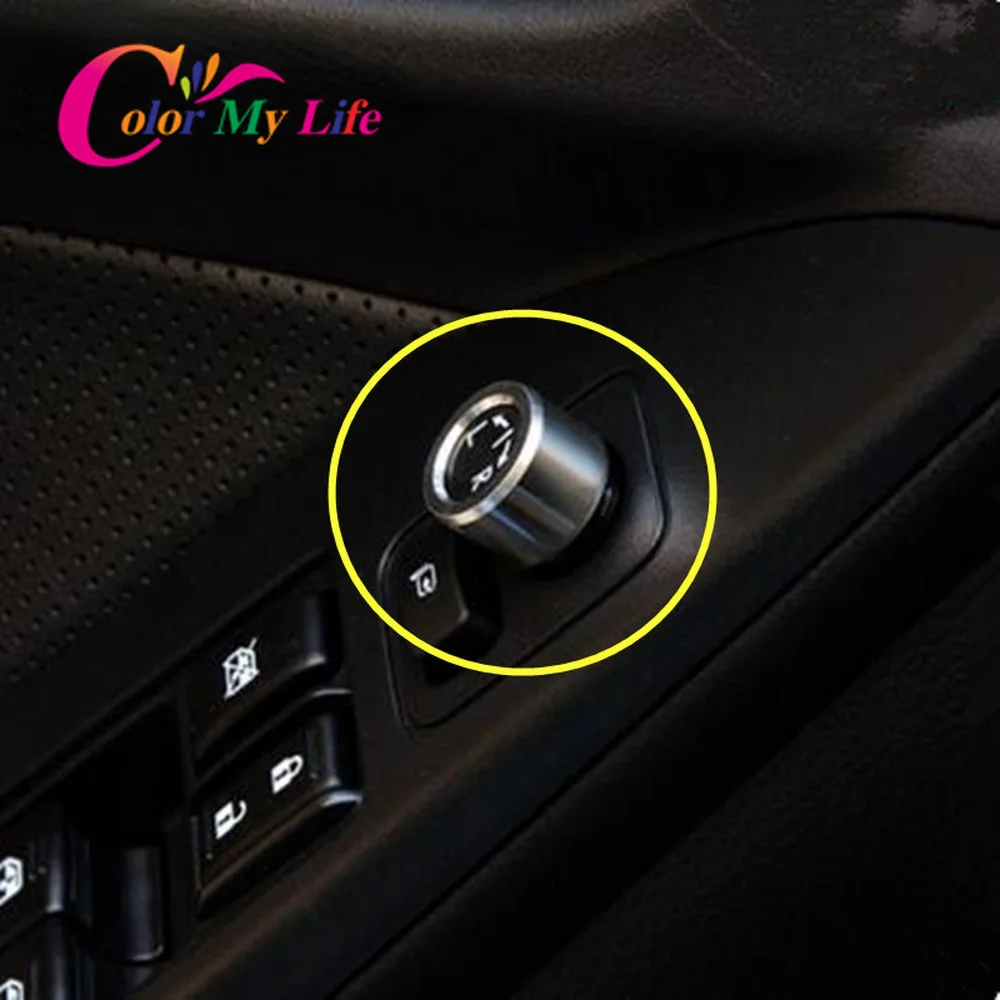 1Pc Rearview Mirror Push-button Knob Control Switch Rear View Mirror Adjust Knob Cover For Subaru XV Forester Outback 2015 2016