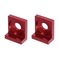 Motoforti 2pcs 12mm Hole Dia Chain Adjuster Block Tensioner Replacement Red Metal for Motorcycle