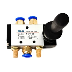 4H210-08/4H310-10/4H410-15 2 Position 5 Port Air Manual Valve Pneumatic Control Valve 5/2 Way Hand Lever Operated Control Valve