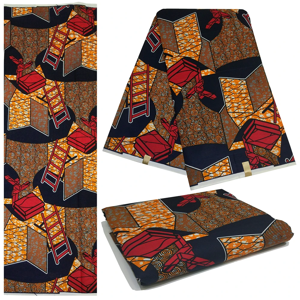 Tissus de cire gothiques de haute qualité, 6Yards par Lot, nouveau Design africain