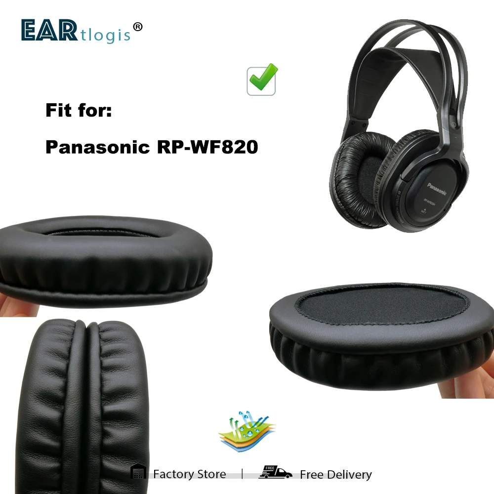 Vervanging Oorkussens Voor Panasonic RP-WF820 Rp WF-820 Headset Onderdelen Lederen Kussen Fluwelen Earmuff Oortelefoon Sleeve Cover