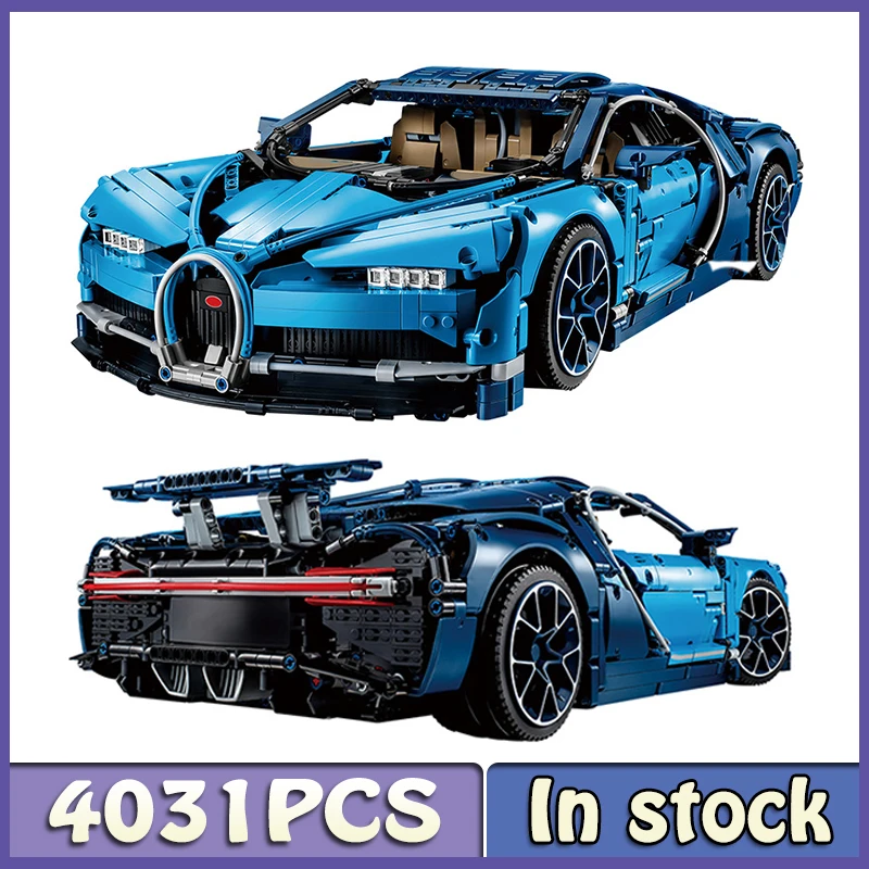 Super Racing Technical Car Bugattied Chiron Model Static Building Blocks Brick Set Kids Toys For Children Boy Christmas DIY Gift