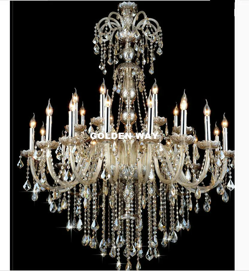 

Free Shipping Modern Chandelier Crystals Empire Deco Chandelier Lights Cognac Chandeliers For Hotel Lobby k9 Crystal Chandelier