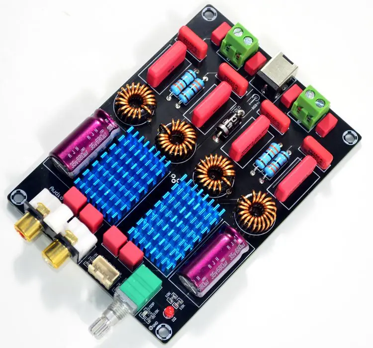 

TPA3116 2.0 Two-chip WIMA Luxury Digital Power Amplifier Board( 100W+100W)