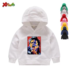 Michael Jackson Children's Hoodies Boys Girls Rock N Roll Star Hoodies Michael Jackson  Kids Clothes Black Hoodies Sweatshirts