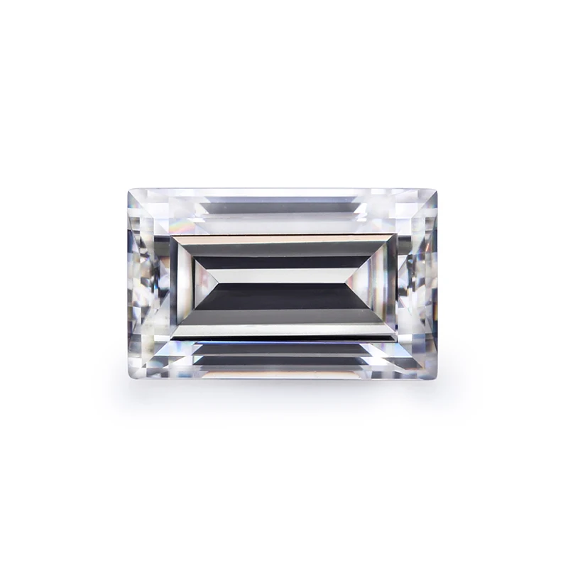 Rectangle Loose Moissanite Stone 5x8mm EF Color Baguette Step Cut VVS1 Ring Pendant Jewelry DIY Material Lab Diamond