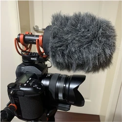 Dead Cat Microphone Furry Rigid Windscreen Muff Mic Wind Cover Fur Filter Outdoor Microphone Windscreen for Rode VideoMic NTG