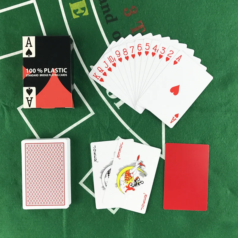10 PCS/Lot Baccarat Texas Hold'em Plastic Playing Cards wear-resistant Waterproof Poker Card Board Bridge Poker Game Yernea