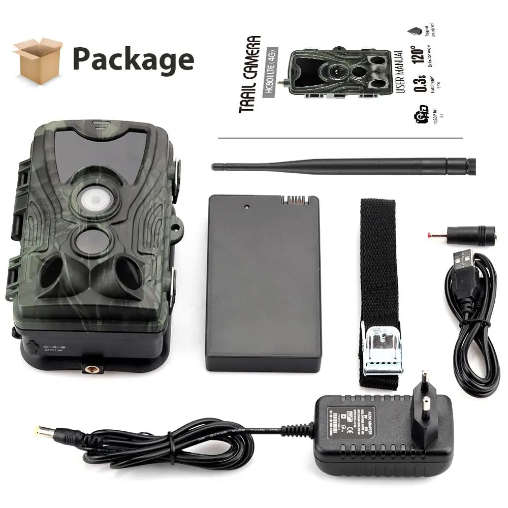 4G 4K Live Show Hunting  Cameras APP Clould Service Trail Camera HC801PROLI 5000Mah Recharger Battery 30MP Night Vision Photo