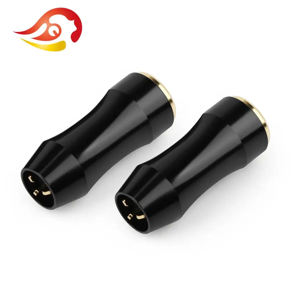 QYFANG 2.5mm Headphone Female Audio Jack 3 Contact HiFi Earphone Plug Metal Adapter Bright Aluminum Alloy Shell Wire Connector