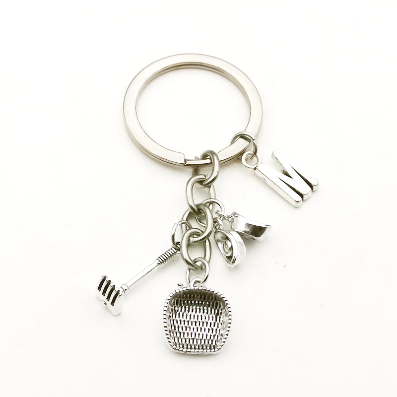 Personalize Dustpan Rake Pendant Cute Little Ingot Key Chain Ancestor Blessed Keychain Charm Bag Gift for Men Key Wallet Jewelry