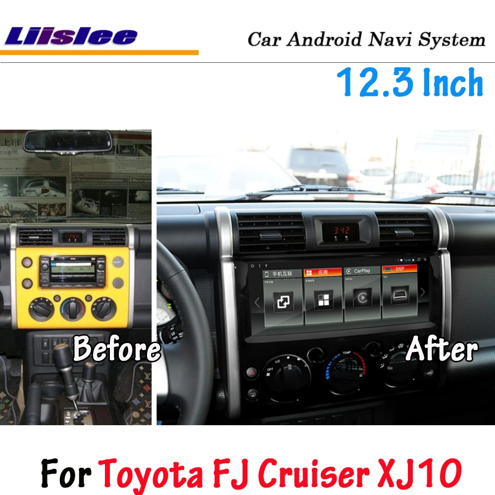 

Android For Toyota FJ Cruiser XJ10 2006~2019 Stereo Car Screen Built-in Carplay DSP GPS Navi Map Navigation Multimedia