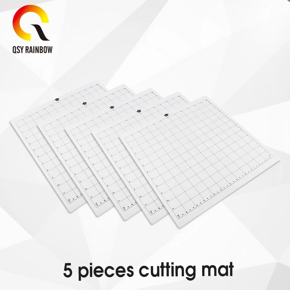 1Pc-5Pcs Replacement Cutting Mat Transparent Adhesive Mat with Measuring Grid 12*12-Inch for Silhouette Cameo Plotter Machine