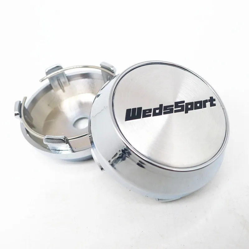 4pcs For 60mm 56mm WedsSpot Weds Sport Car Wheel Hub Rim Center Cap Cover 45mm Badge Emblem Sticker