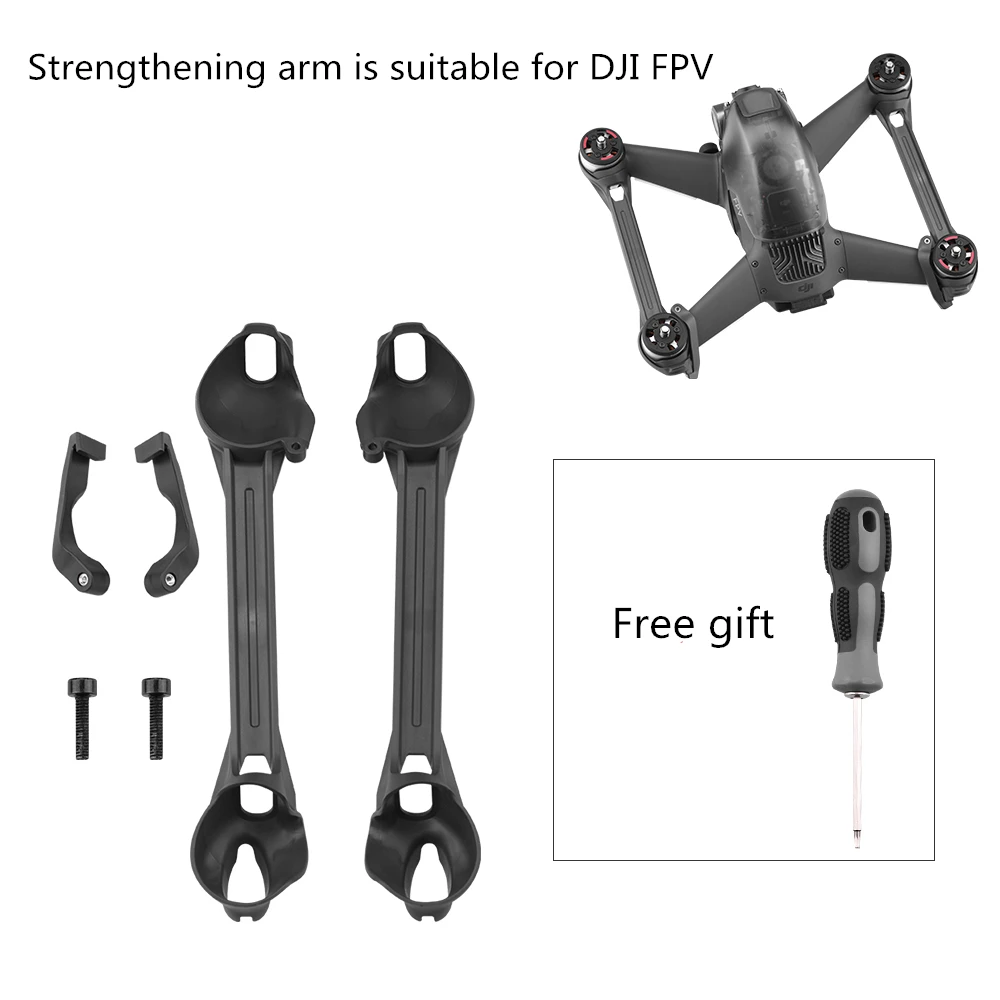 

For DJI FPV Drone Arm Bracers Easy to assemble and disassemble effectively enhance drone arm strength brank new In stock