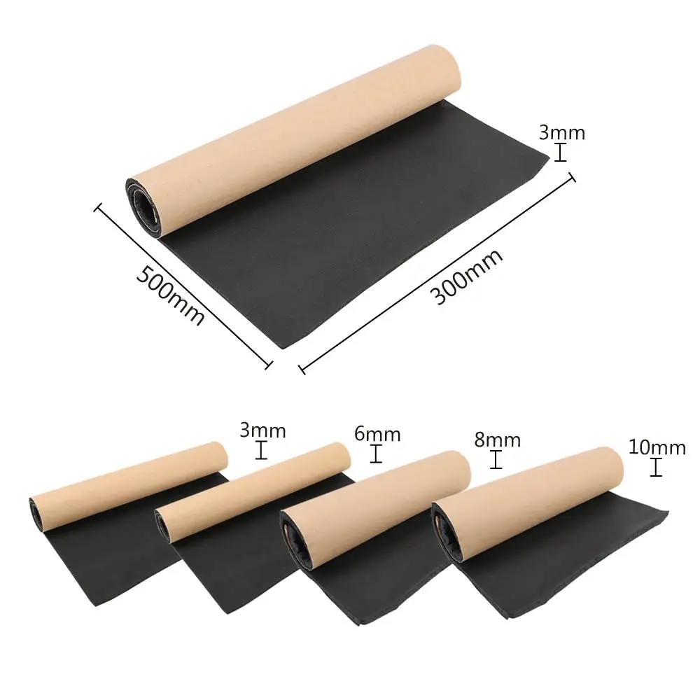 Car Sound Proofing Deadening Mat 50x30cm 3/6/8/10mm Thickness Anti-noise Heat Closed Cell Foam Car Truck Sound Insulation Cotton