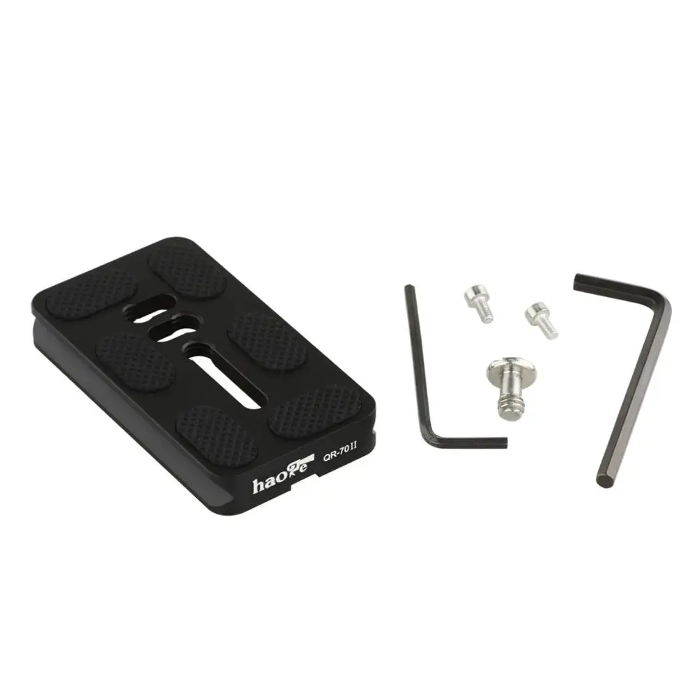 Металлическая универсальная БЫСТРОРАЗЪЕМНАЯ пластина Haoge 70 мм подходит для стандарта Arca-Swiss для панорамной шаровой головки штатива