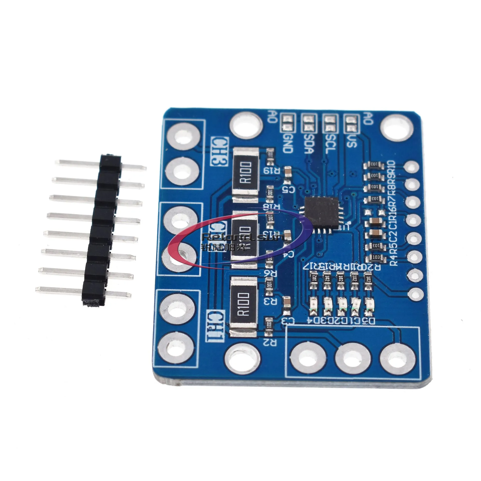 I2c Smbus Ina3221 Triple-Channel Shunt Stroom Voeding Spanning Monitor Sensor Board Module Vervangen Ina219 Met Pinnen