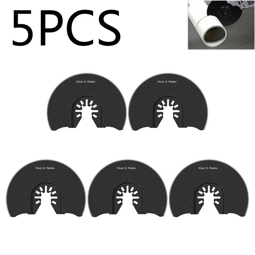 5 pz/set lame per utensili oscillanti da 88mm lame multiutensile a sgancio rapido lame per seghe oscillanti universali per legno plastica metallo