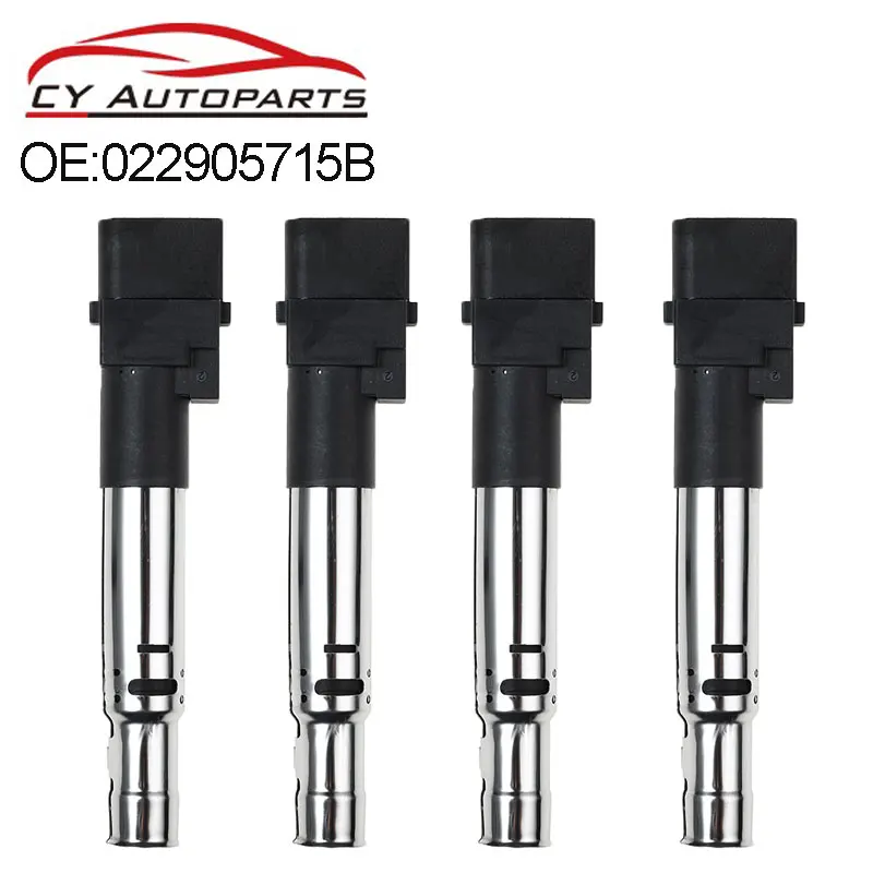 4PCS New Ignition Coil for VW Golf R32 Touareg A3 TT 3.2L 036905715G 036905715F 022905715B