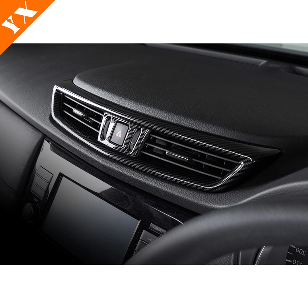 RHD For Nissan Qashqai J11 X-Trail T32 Rogue 2014 - 2020 Accessories Carbon Car Door Armrest Window Trim Glass Lift Switch Frame