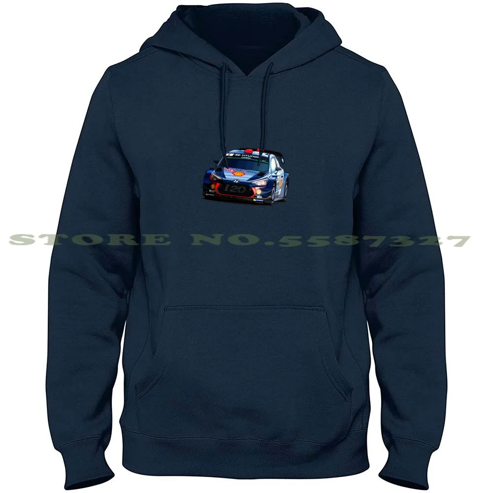 Camiseta con capucha de algodón 100% puro para Wrc-2018, I20, Wrc, Hyundei, Thierry, Neuville, Dani Sordo, Rally, Loeb, Chloe, Mobis, Repsol, Lexar