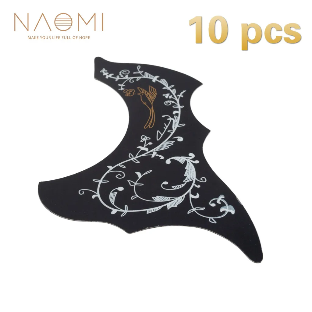 

NAOMI Guitar Pickguard 10 Pcs Guitar Pickguard Self-adhesive Pick Guard Sticker For Acoustic Guitar Guitar Parts Accessories New