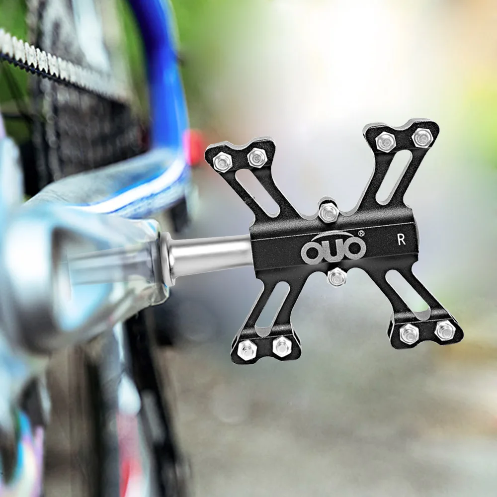 OUO Bicycle Pedals Ultralight Mtb Automatic Pedals Aluminum Road Bike Cleats Anti-slip Cycl Bicycl Accessori Bike Footrest Light