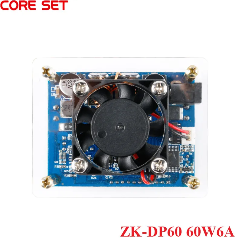 ZK-DP60 Step Down Up Power Supply Module 60W6A High-Power Adjustable Buck Boost Power Module With LCD Display Shell New