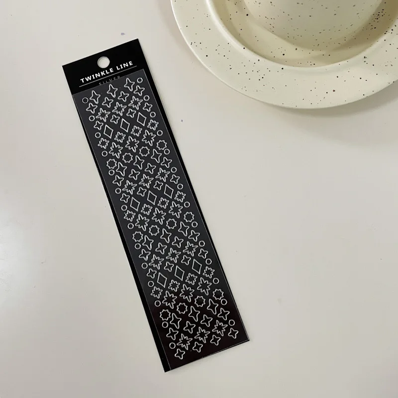 1Pcs Transparent Bronzing Silver Bubble Stars Decorative Sticker PVC Laser Stickers Scrapbooking Stick Label DIY Stationery