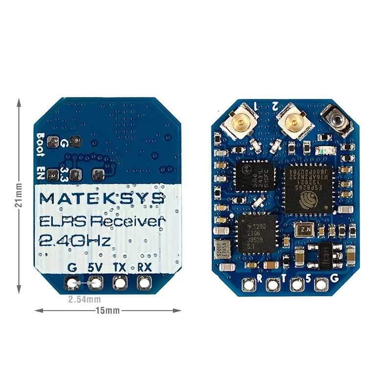 新しいmatek mateksys expresslrs elrs 2.4 2.4ghz ELRS-R24-D ELRS-R24-Sナノレシーバーマイクロミニフリースタイル長距離レースドローン