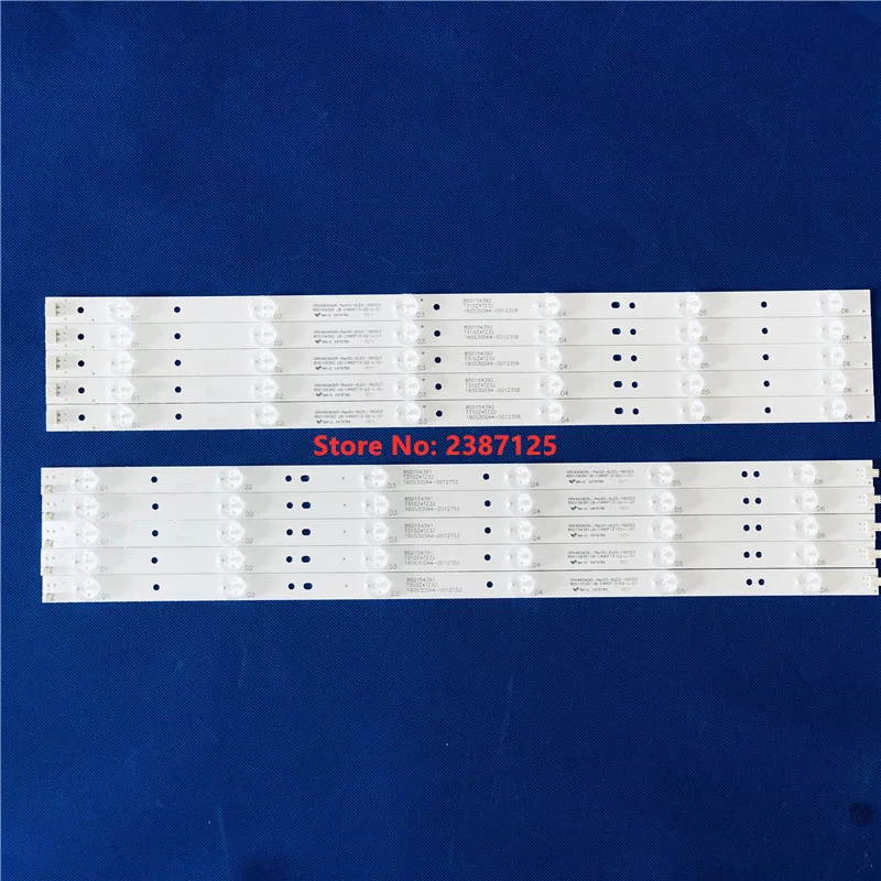 12PCS LED Backlight strip XRK490A06R-Rev00-6LED XRK490A06L-Rev00-6LED LC-C490F13-E2-L-G1 LC-C490F13-E2-R-G1