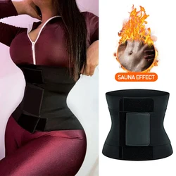 Faja adelgazante para Mujer, faja Moldeadora para sudar, Sauna, entrenador de cintura, cinturón moldeador de cuerpo, Control de barriga, figura de reloj de arena, banda de entrenamiento