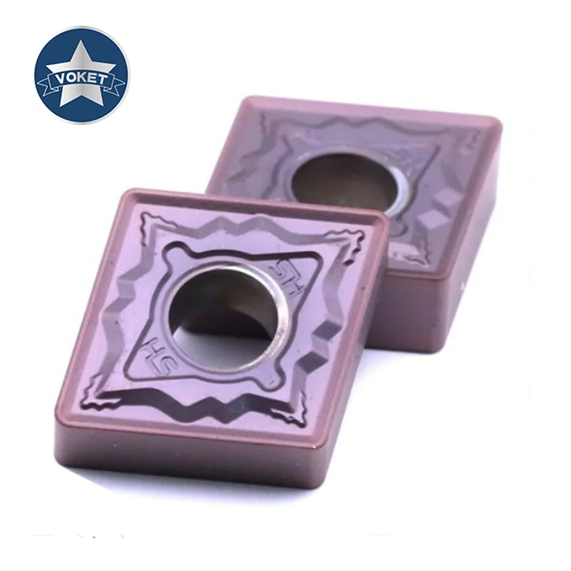 VOKET CNC turning blade CNMG 120408 high hardness steel titanium alloy stainless steel powder metallurgy cast iron machining