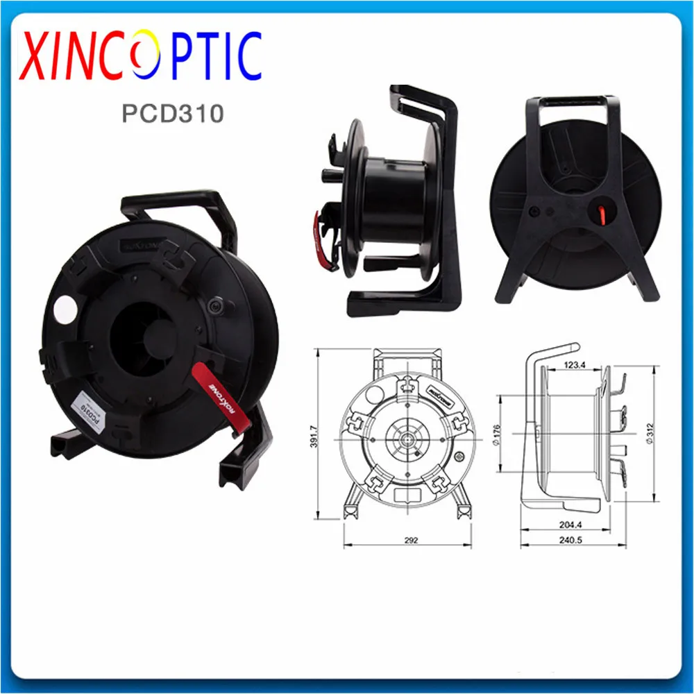 Robust Plastic PCD310 Drum System Extension Power Cord Cable Reel with Winder 310mm Empty Roll