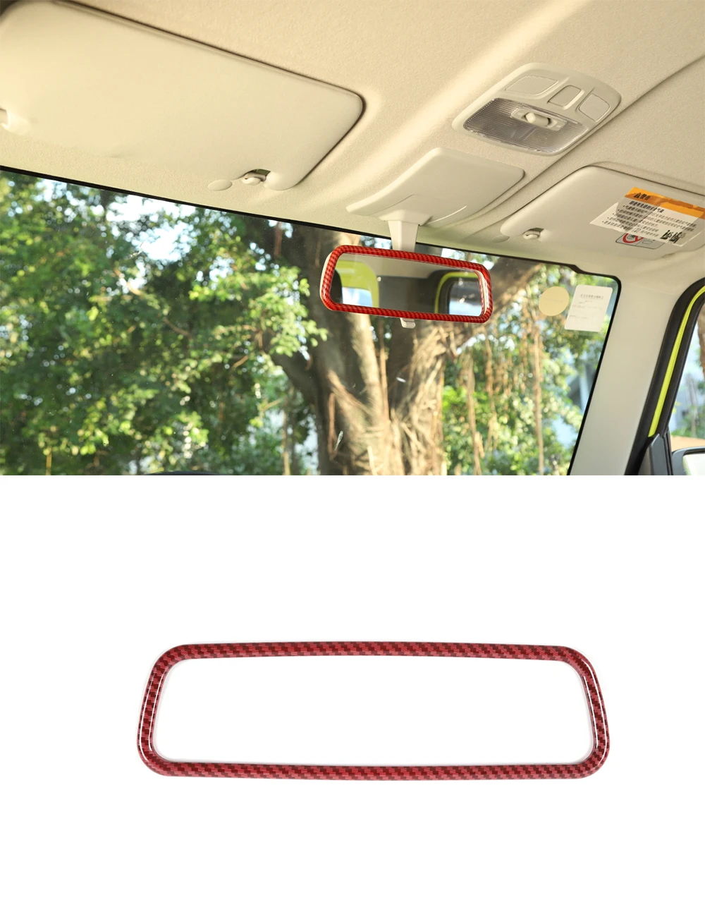 

Jimny ABS автомобильный обзор зеркальная рамка декоративный чехол для Jimny 2019-2020