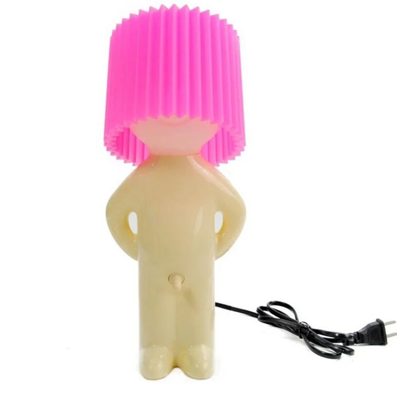 Homhi Dick Lamp Naughty Boy Mr.P Table Night Light Lamp Home Bedroom Decor Gift Novel a Little Shy Man Candy Colors HTL-060