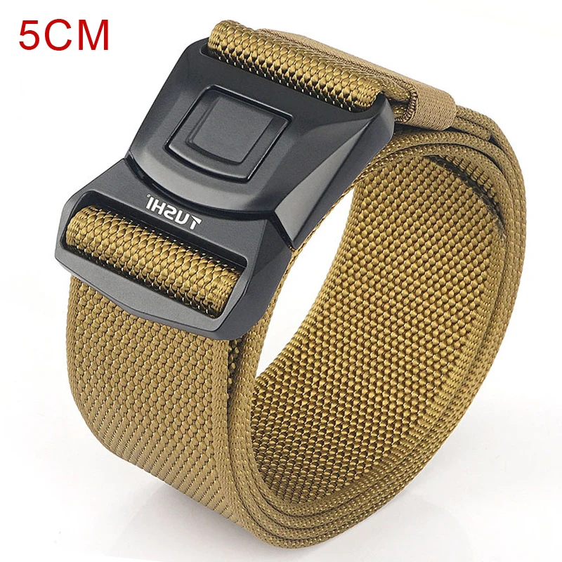 MEDYLA Men's Belt Outdoor Tactical High Quality Nylon Belt 5cm Snap Release Men Leisure Belt MDB2046