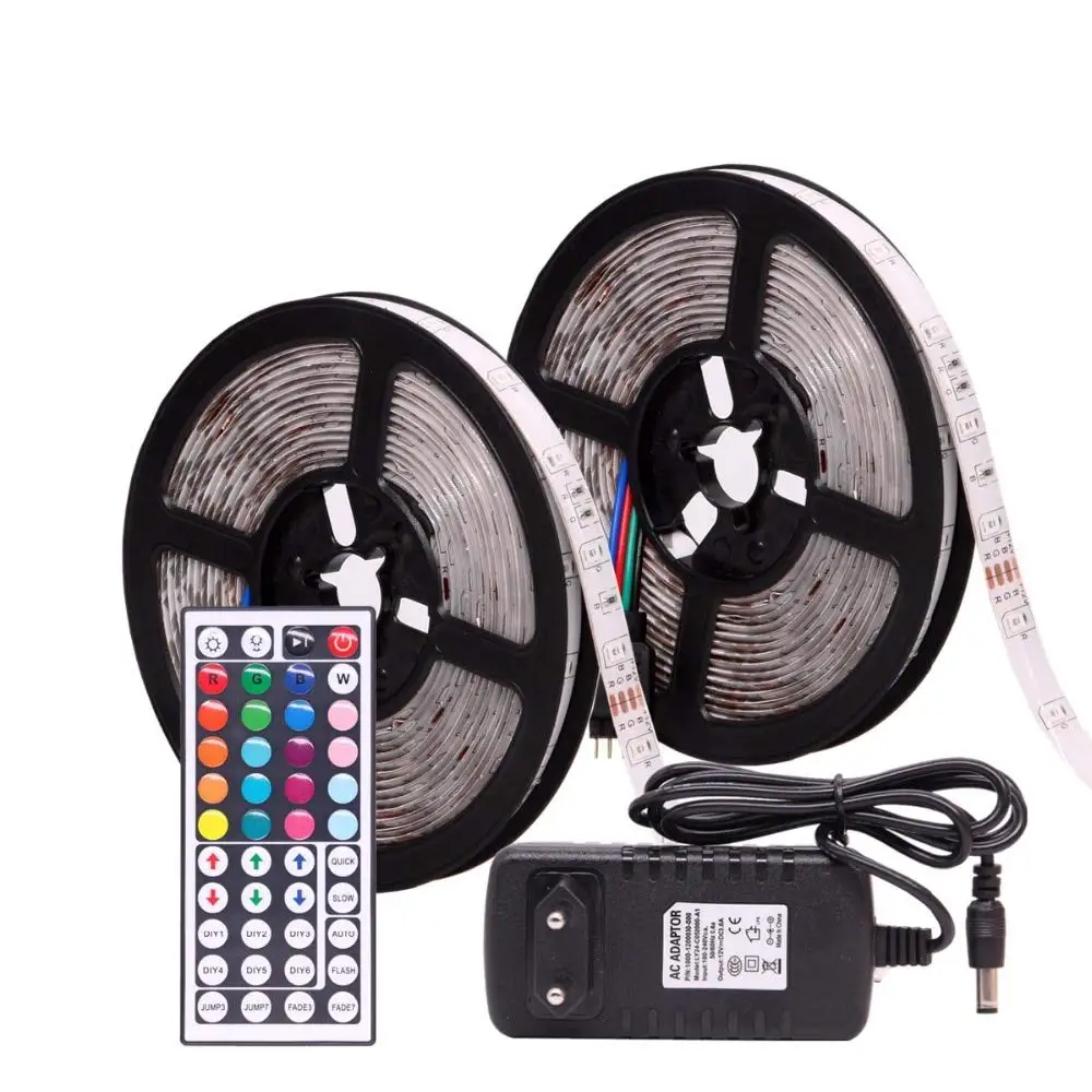 

RGB 300 LED strip light 5m 60LEDs/m 5050 SMD 2835 White Warm White Red Blue LED strip 12V Waterproof flexible Tape rope stripe