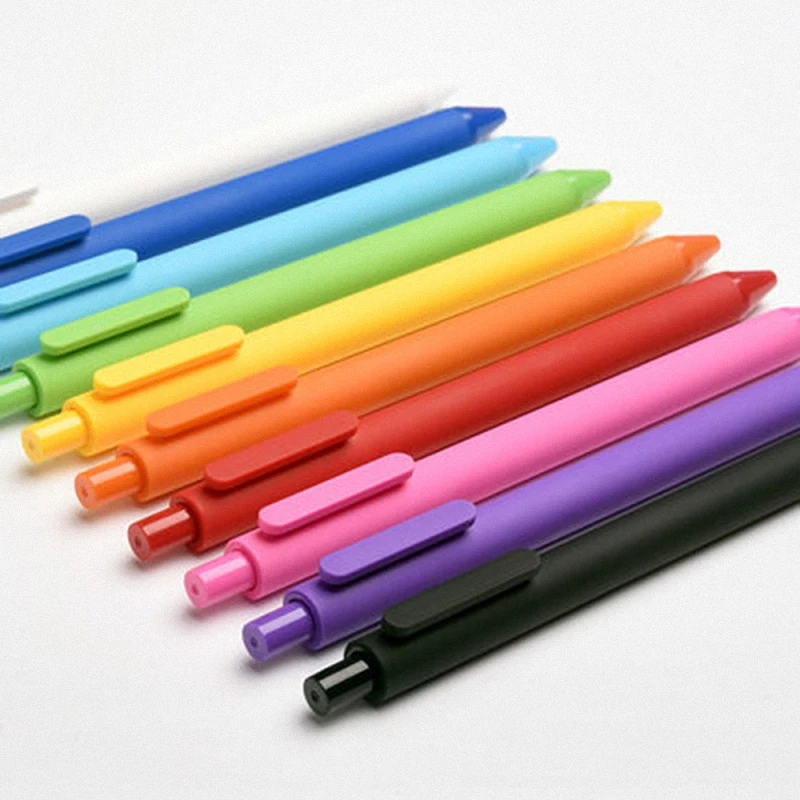 10pc/pack Kaco Gel Pen Set Sign Pens 0.5MM Ink Business School Office Student Stationery Supplies ABS Plastic Smooth Ink